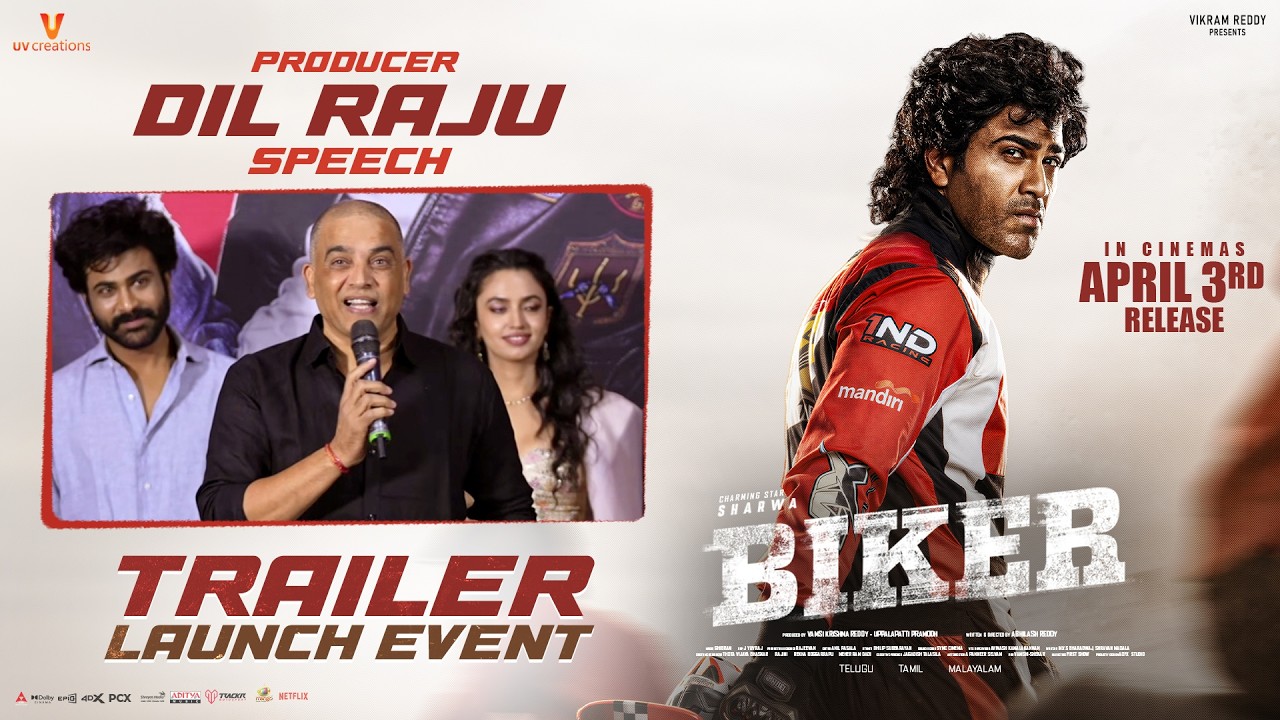 Dil Raju Speech | Biker Trailer Launch Event | Sharwanand | Dr Rajashekar | Abhilash Reddy