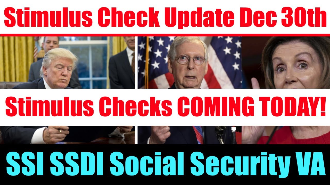 SSI SSDI Social Security VA | Stimulus Check Update | Second Stimulus Check Update | Checks Today!!!
