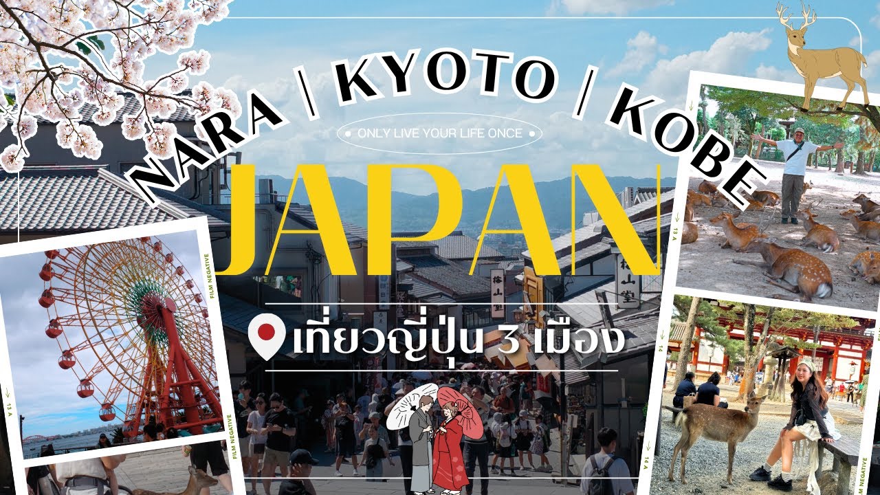 🇯🇵 นารา เกียวโต โกเบ อีก 3 เมืองที่ 