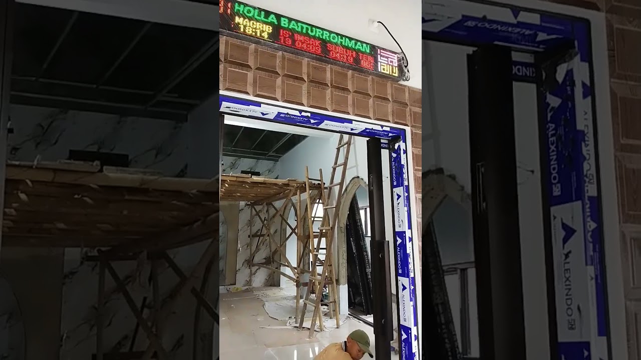 masih pemasangan rangka&plfon musollah baiturohman dusun lamaran,brebes,jateng🇲🇨