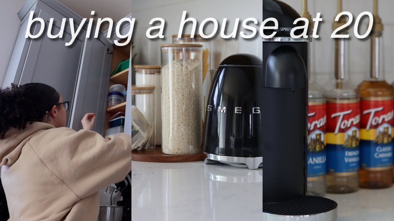 aesthetic kitchen makeover 🤍 decorating, setting up & organizing my new kitchen