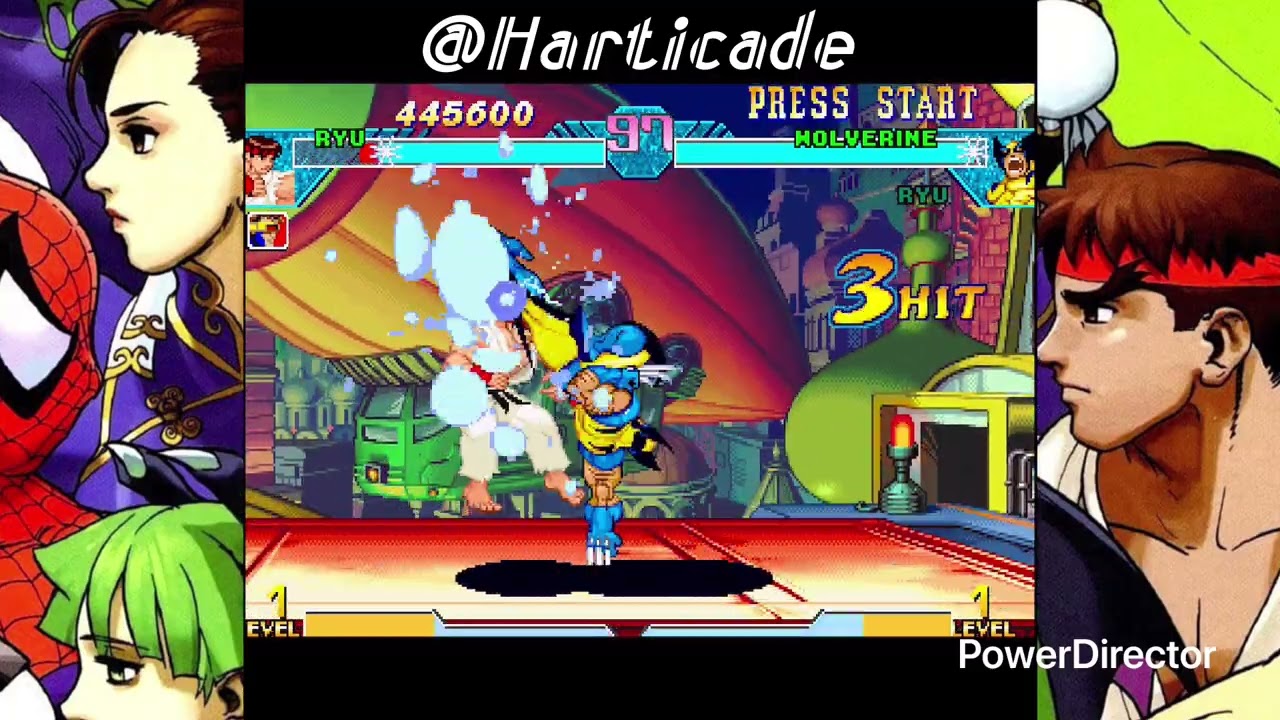 Ryu | Arcade Mode & Ending | Marvel Vs Capcom | @HarticPlays