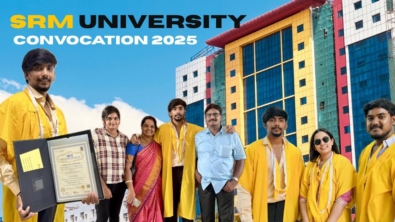 CONVOCATION DAY😍 - SRM UNIVERSITY 🔥 | Tamil vlog | Madras life #srm#srmktr 