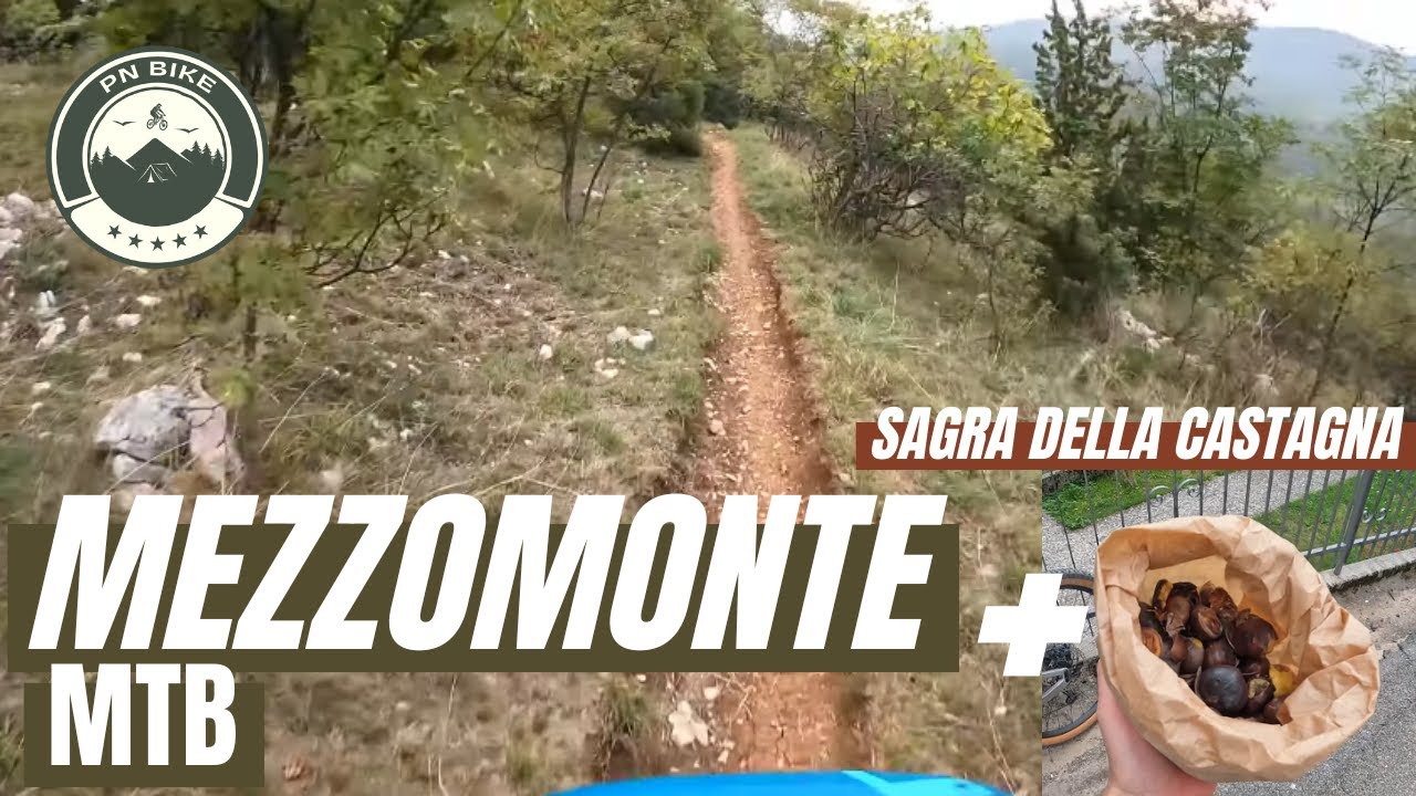MEZZOMONTE MTB trail + Sagra della CASTAGNA - Bike POV