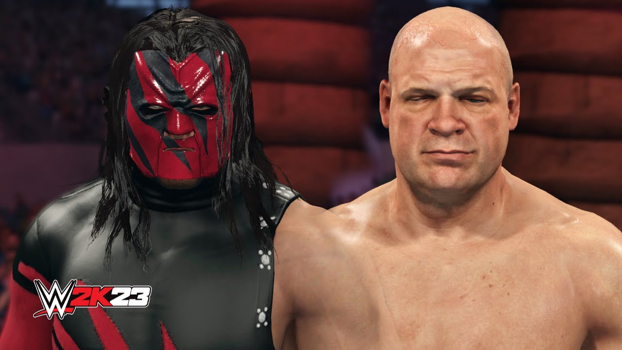 WWE 2K23 - Masked Kane Vs Unmasked Kane FULL GAMEPLAY (PS5)