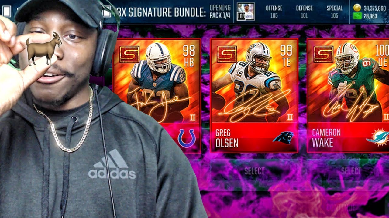 GREATEST SIGNATURE PACK OPENING OF ALL TIME w/NEW 98 OVR ELITES! Madden Mobile 18 Gameplay Ep. 34