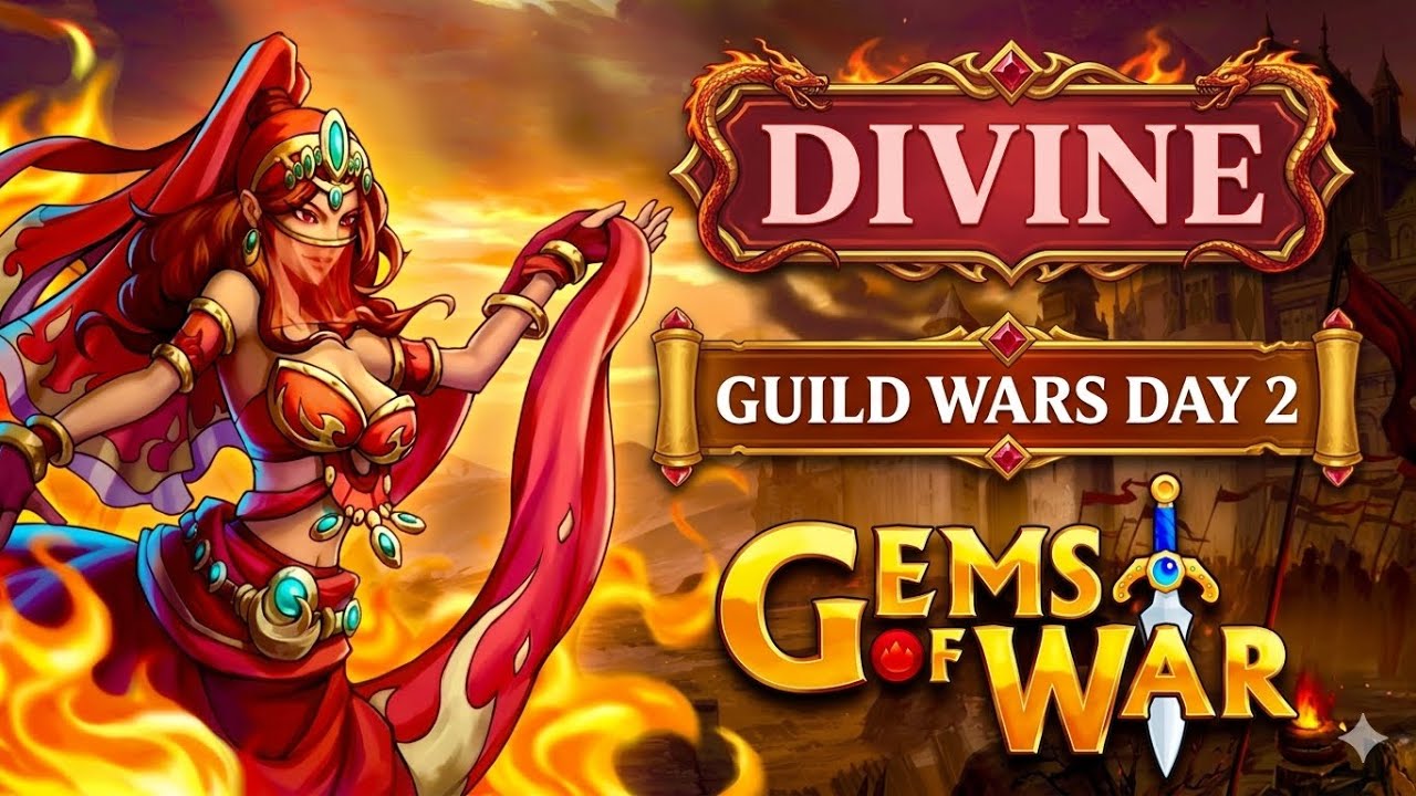 Fastest 5/0 Ever | Gems of War Guild Wars Day 2 Vs Rumbalotte 4ever Top 10 Guild