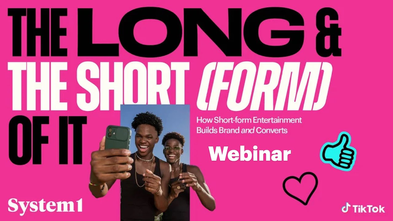 “The Long and the Short (form) of It” Webinar
