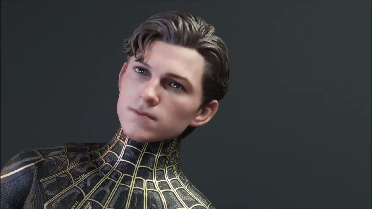 Hot Toys Spider-man Black & Gold Suit Homem Aranha Sem Volta #umboxing 