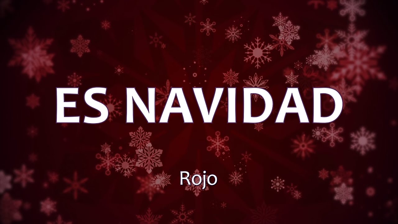 C0074 ES NAVIDAD - Rojo (Letra)