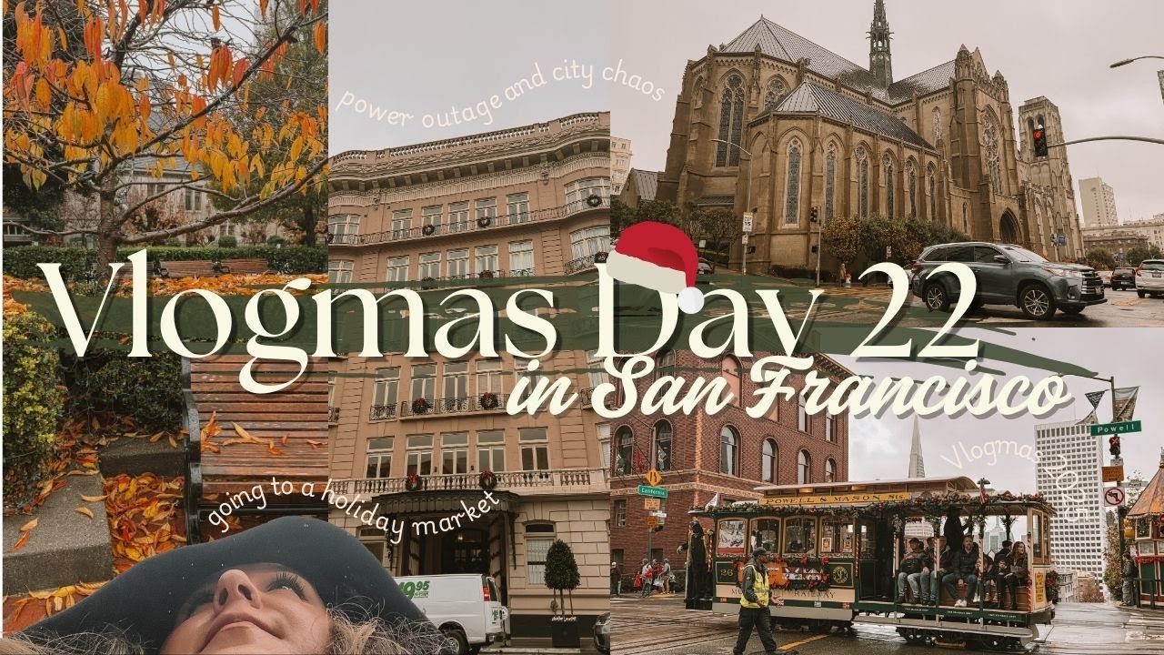 VLOGMAS DAY 22 | Holiday market day, rainy city walks, power outage chaos 🎄✨