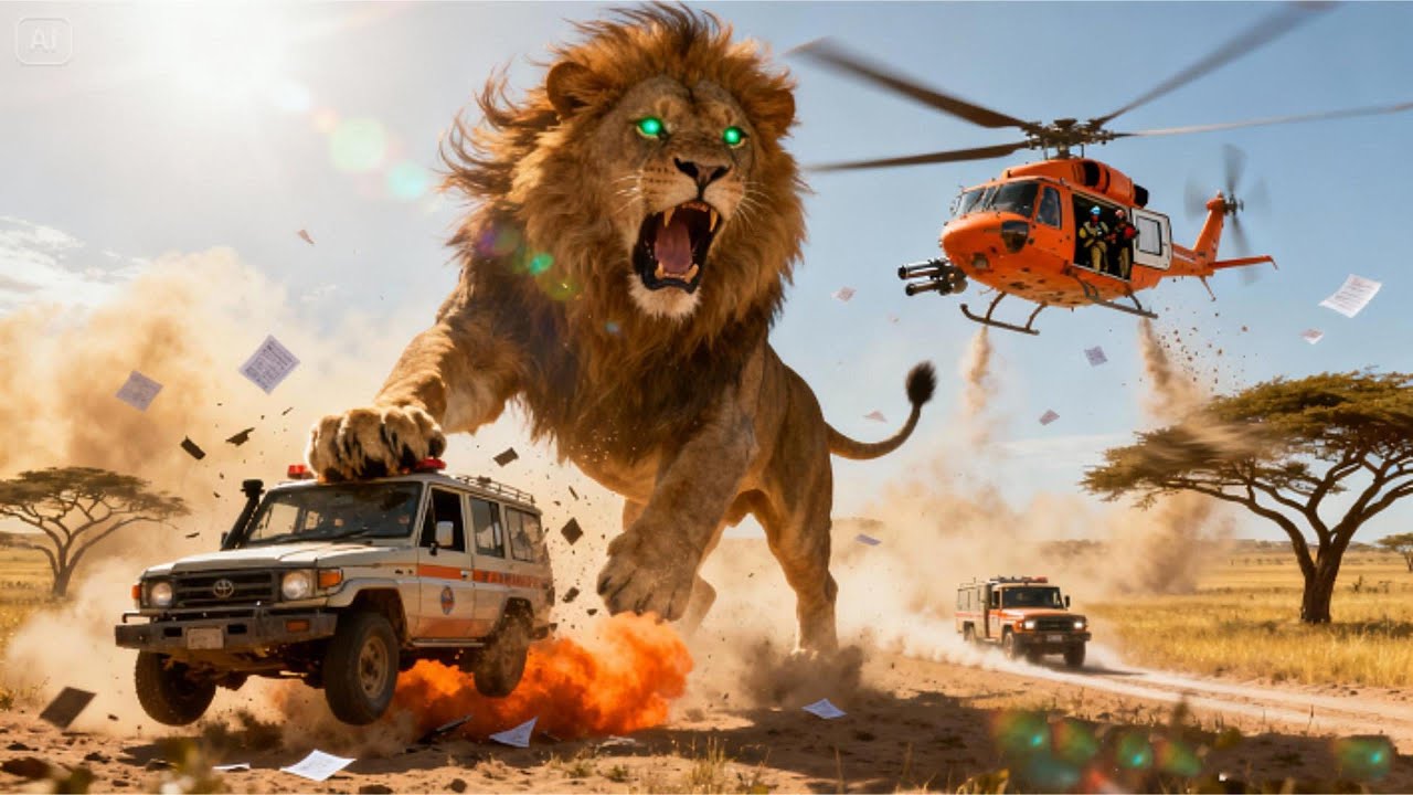 🦁 THE RADIOACTIVE LION RESCUE &mdash; Epic AI Wildlife Cinematic | Animal AI World