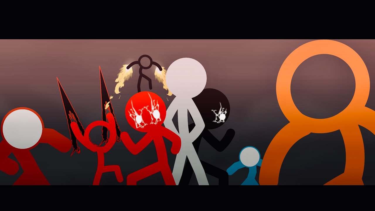 ANIMATIONS AND KJ VS RED AND BLACK (FULL): STICK NODES BATTLE!