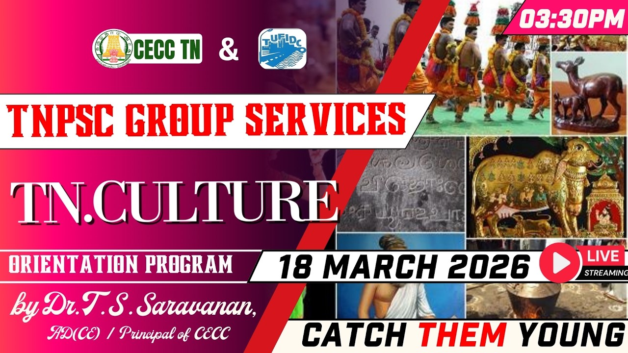 TN CULTURE | TNPSC  2026–27 | LIVE Doubt Clearing Session