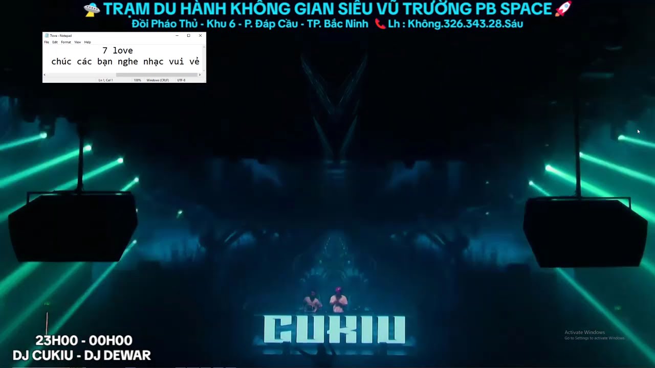 DJ CUKIU ft sexy DJ Kim live tại PB Space Club BN 20-3-25