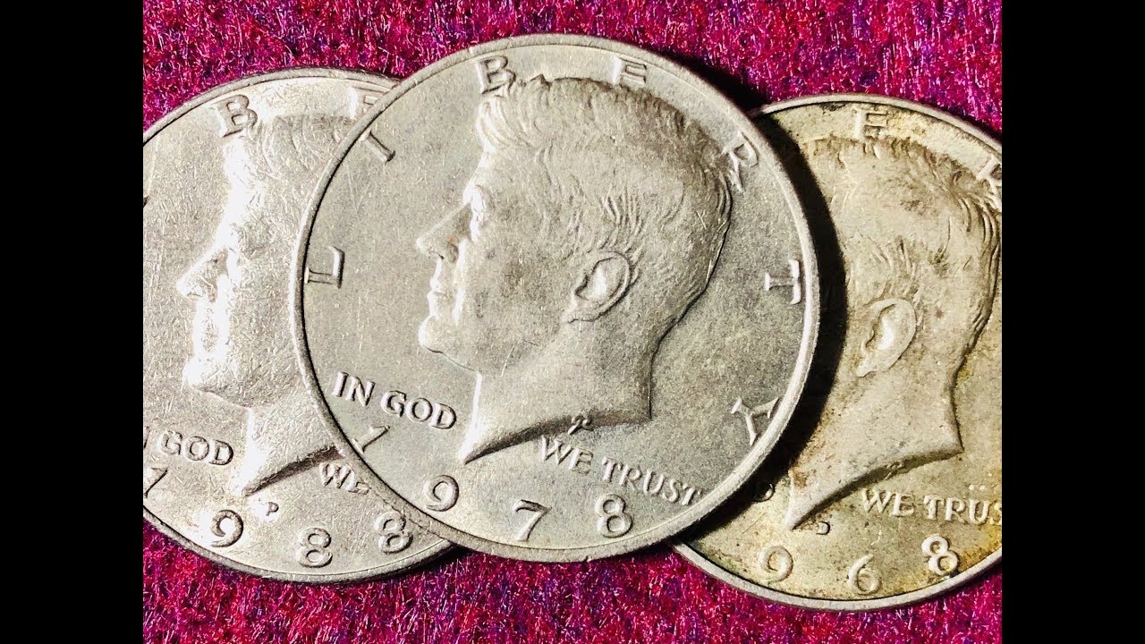 1968, 1978, 1988 Kennedy Half Dollars
