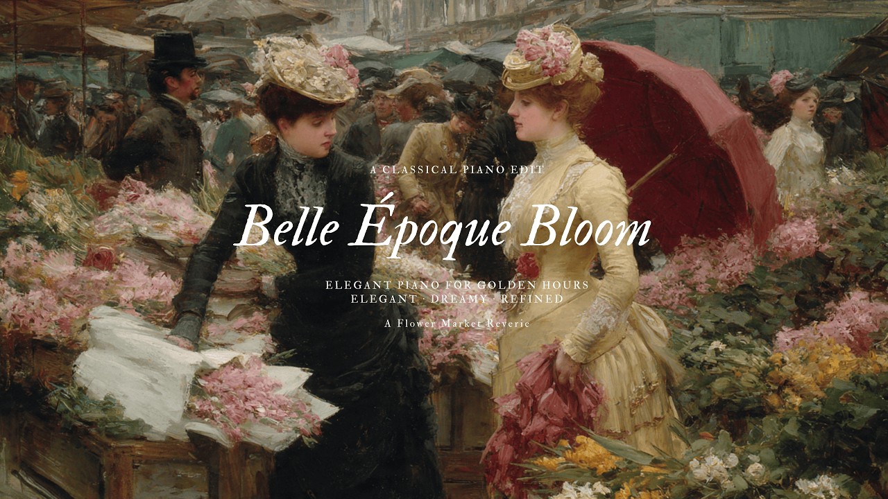 a quiet morning at the Paris flower market 💐✨· soft piano playlist