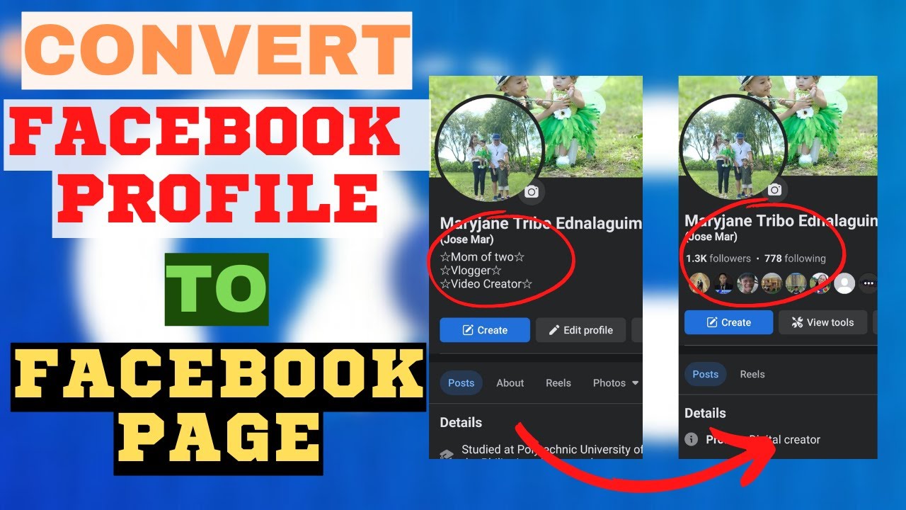 PAANO GAWING FACEBOOK PAGE ANG FACEBOOK ACCOUNT | Convert facebook profile to page