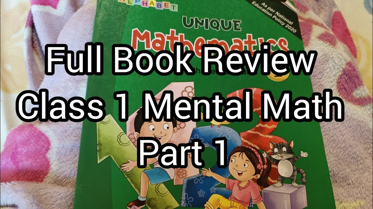 Ukg/ Class 1 Mental Math Book Review #ukg #class1 #maths 