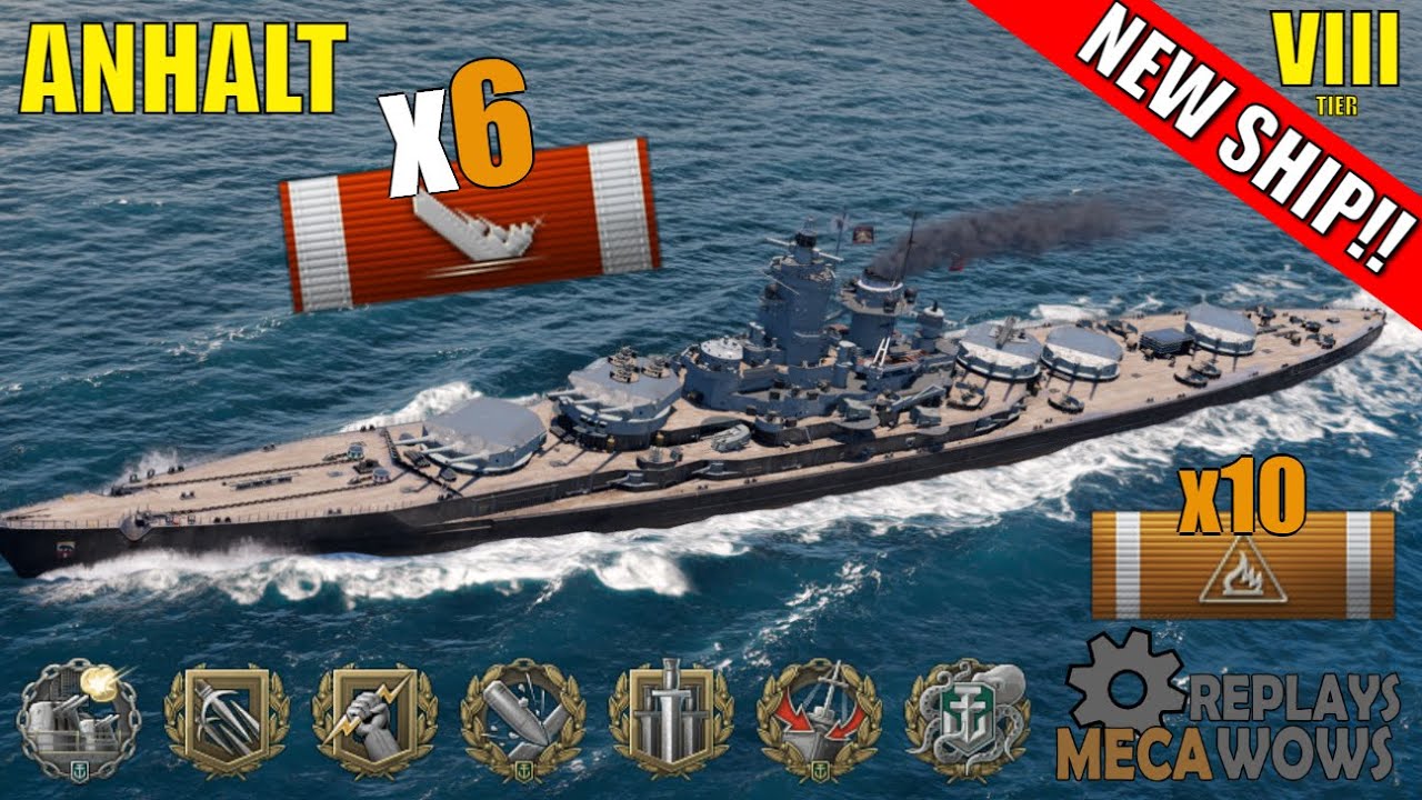 NEW! Anhalt 6 Kills & 191k Damage | World of Warships Gameplay
