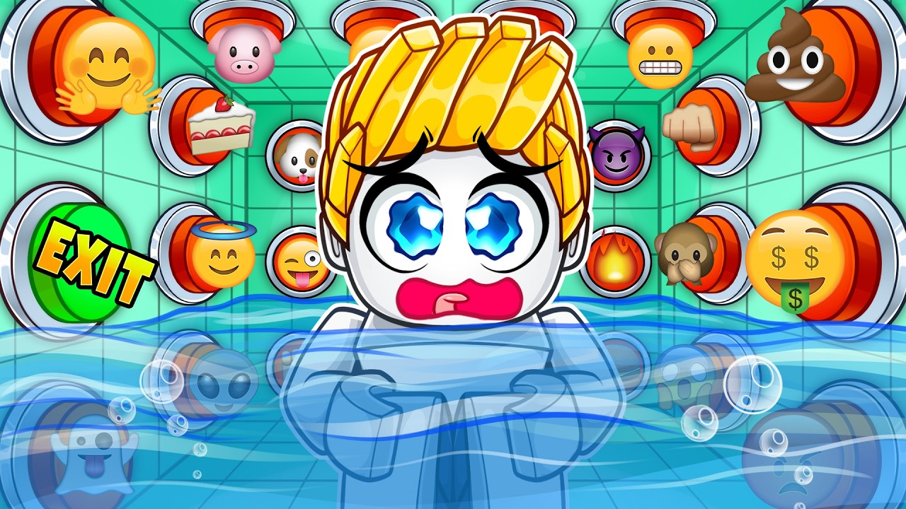 我被關在100個按鈕之中只有1個按鈕能夠逃離的監獄！【 Button Prison】