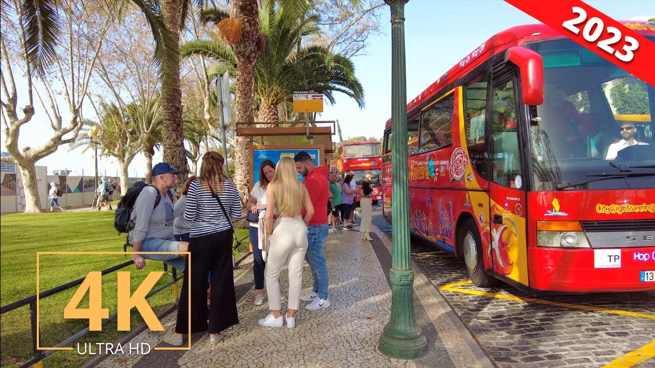 Madeira, Portugal 🇵🇹 Walking Tour of Funchal City | 4K | Island Street Walk | Virtual Walking 2023