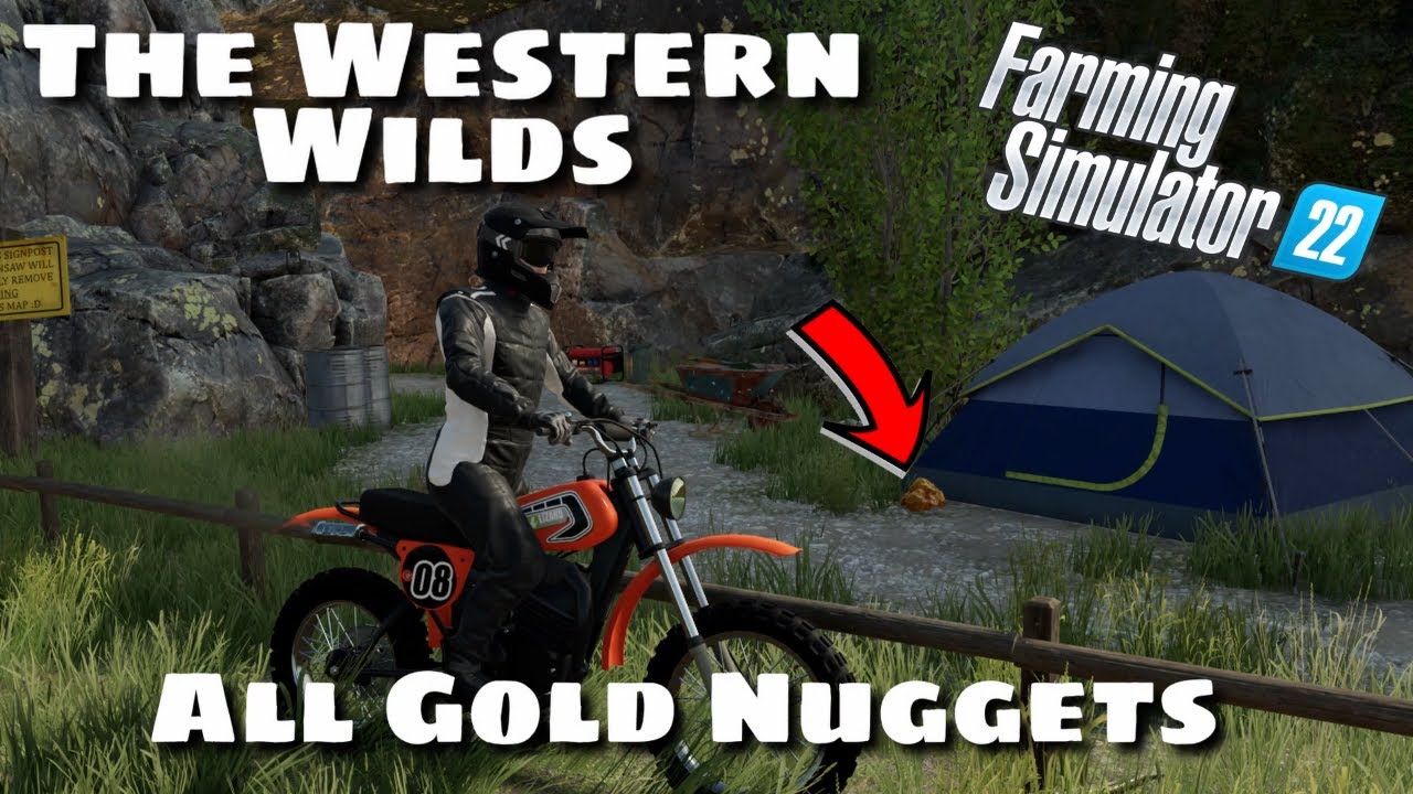 All Gold Nuggets | The Western Wilds | Farming Simulator 22