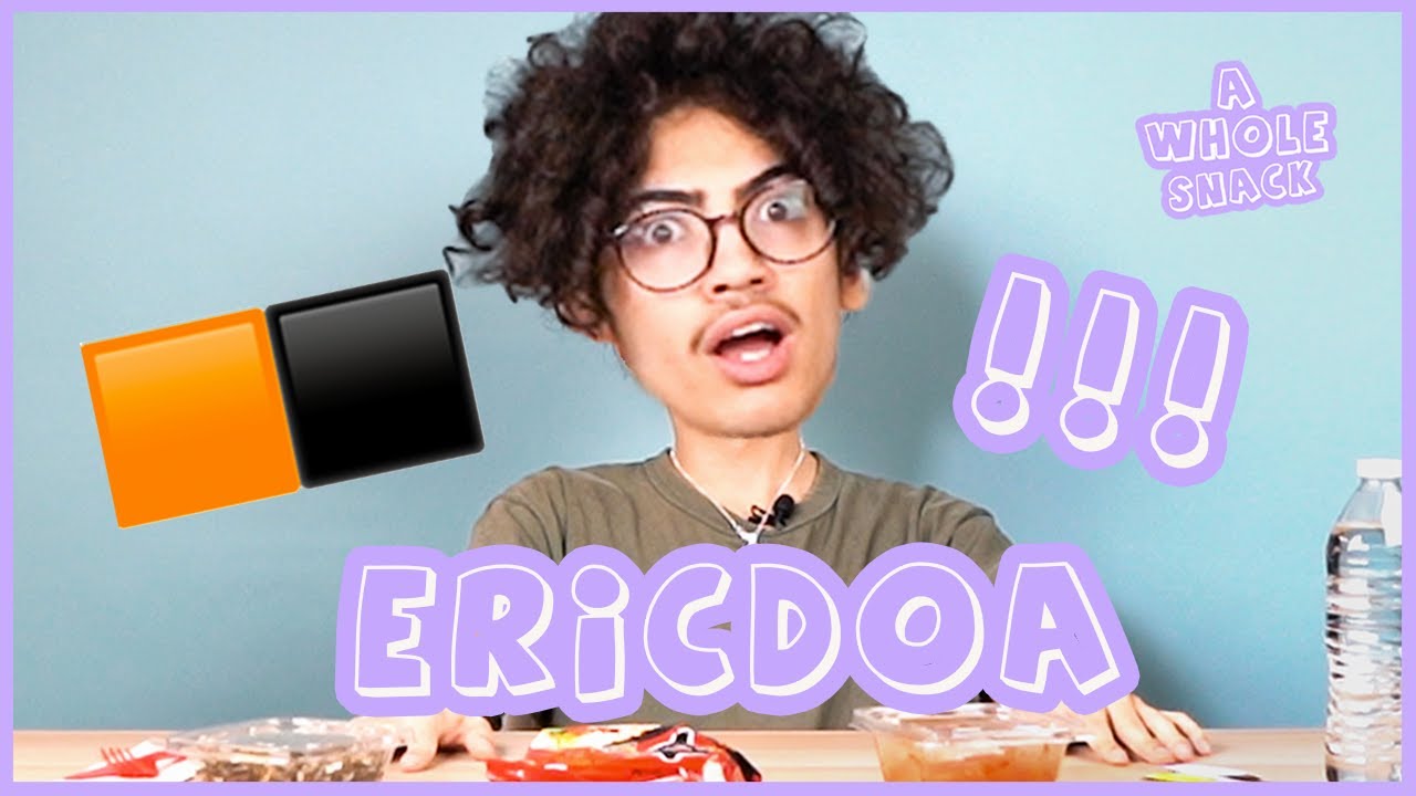 @ericdoamusic  caught us watching 🌽 (prank) & eats fish balls + freestyle | A WHOLE SNACK