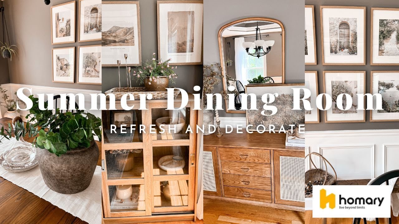 SUMMER DINING ROOM REFRESH AND DECORATE WITH ME | Decorating Ideas and Homary Review