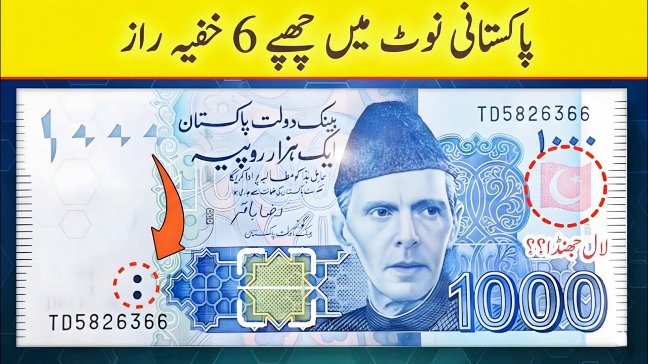 6 Hidden Secrets in Pakistani Currency Notes You Never Noticed 😳