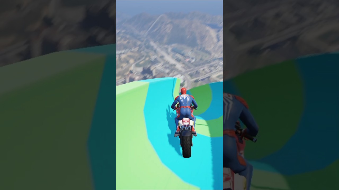 GTA 5 Spiderman Water Fails Ragdolls #gta5 #spiderman #shorts