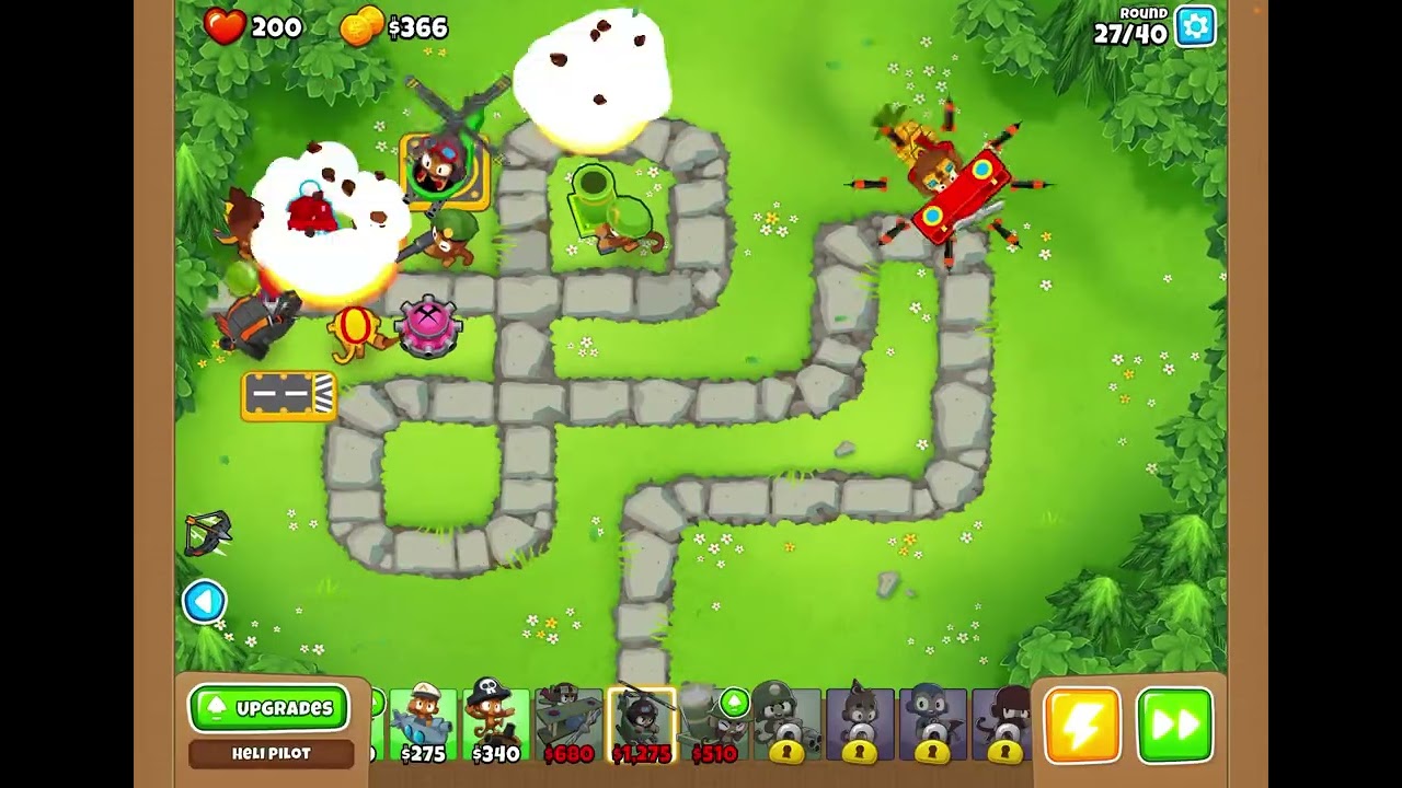 Me playing bloon TD six ￼