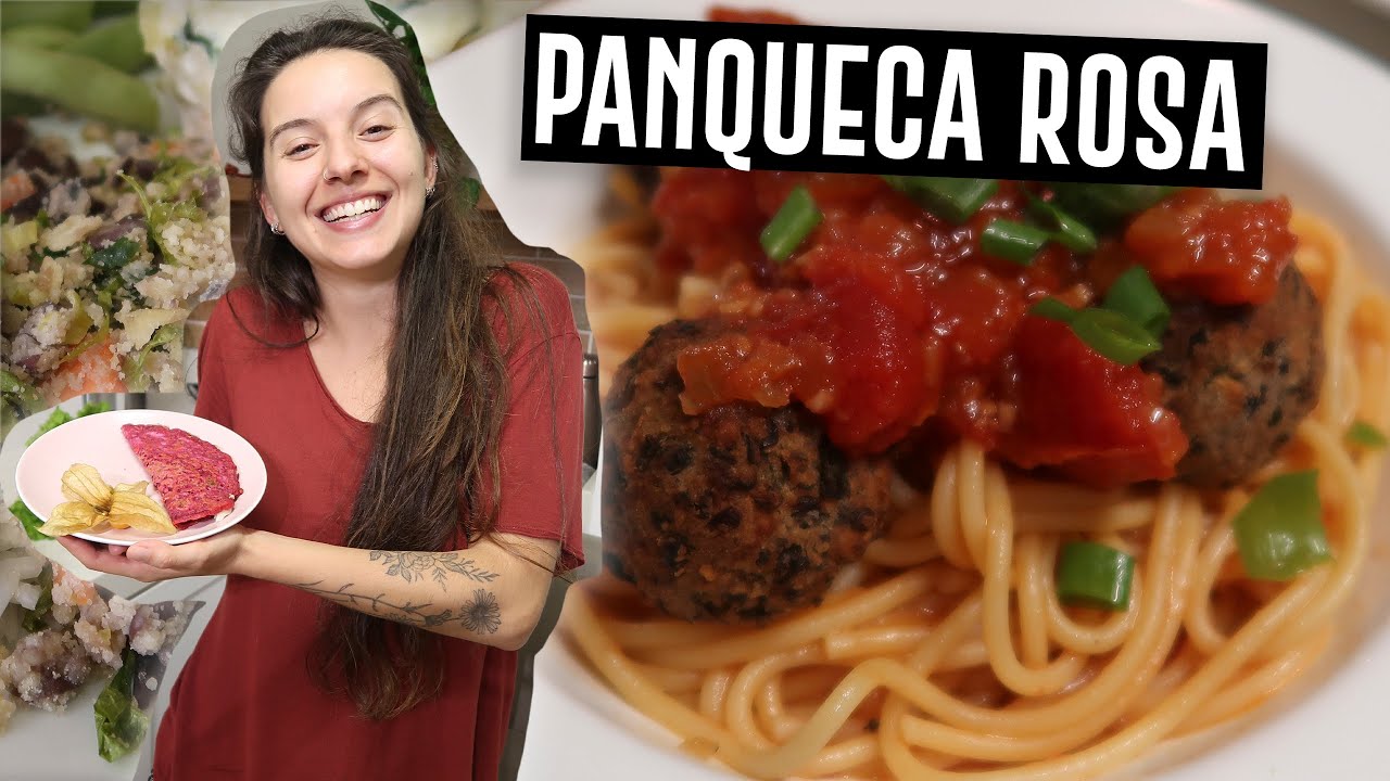 O QUE COMEMOS EM UM DIA VEGANO | RESTODONTÊ, PANQUECA ROSA E JANTAR DELÍCIA | TNM Vegg