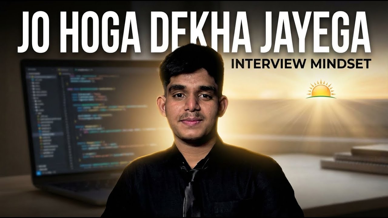 Jo Hoga Dekha Jayega | My Interview Mindset Before the Big Day