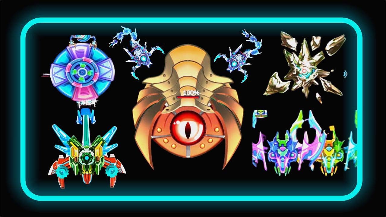 Galaxy Attack Alien Shooter all bosses ( Boss Mode ) 41 To 45 Boss By world bosses