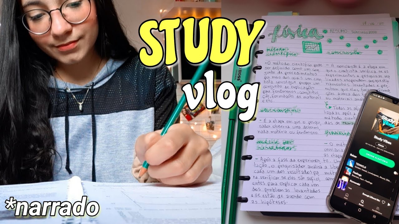 STUDY VLOG NA QUARENTENA *narrado* 💕