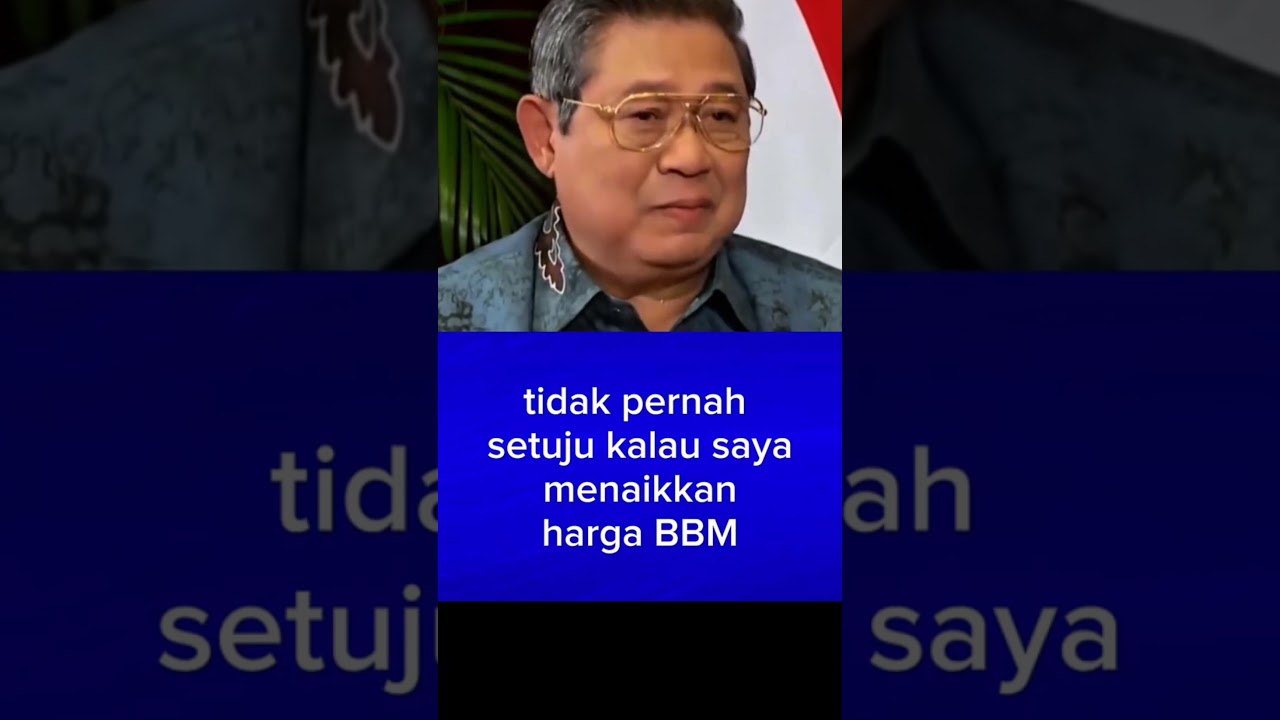 SBY's story on why his fuel price hike proposals were always rejected and criticized by the DPR