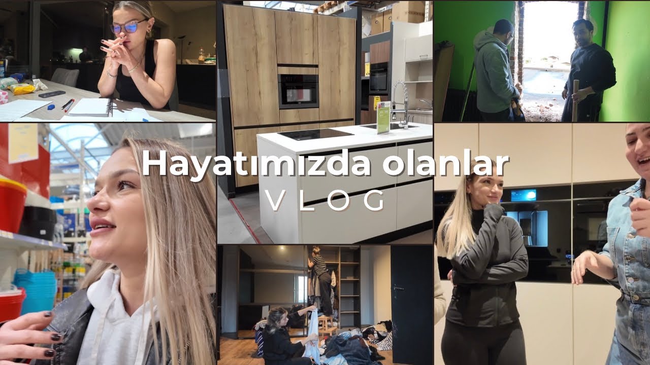 Evi neden ikiye böldük? 👀Yeni mutfağımız, Yeni camlar takıldı, Dil kursu ve dolap düzeni | vlog