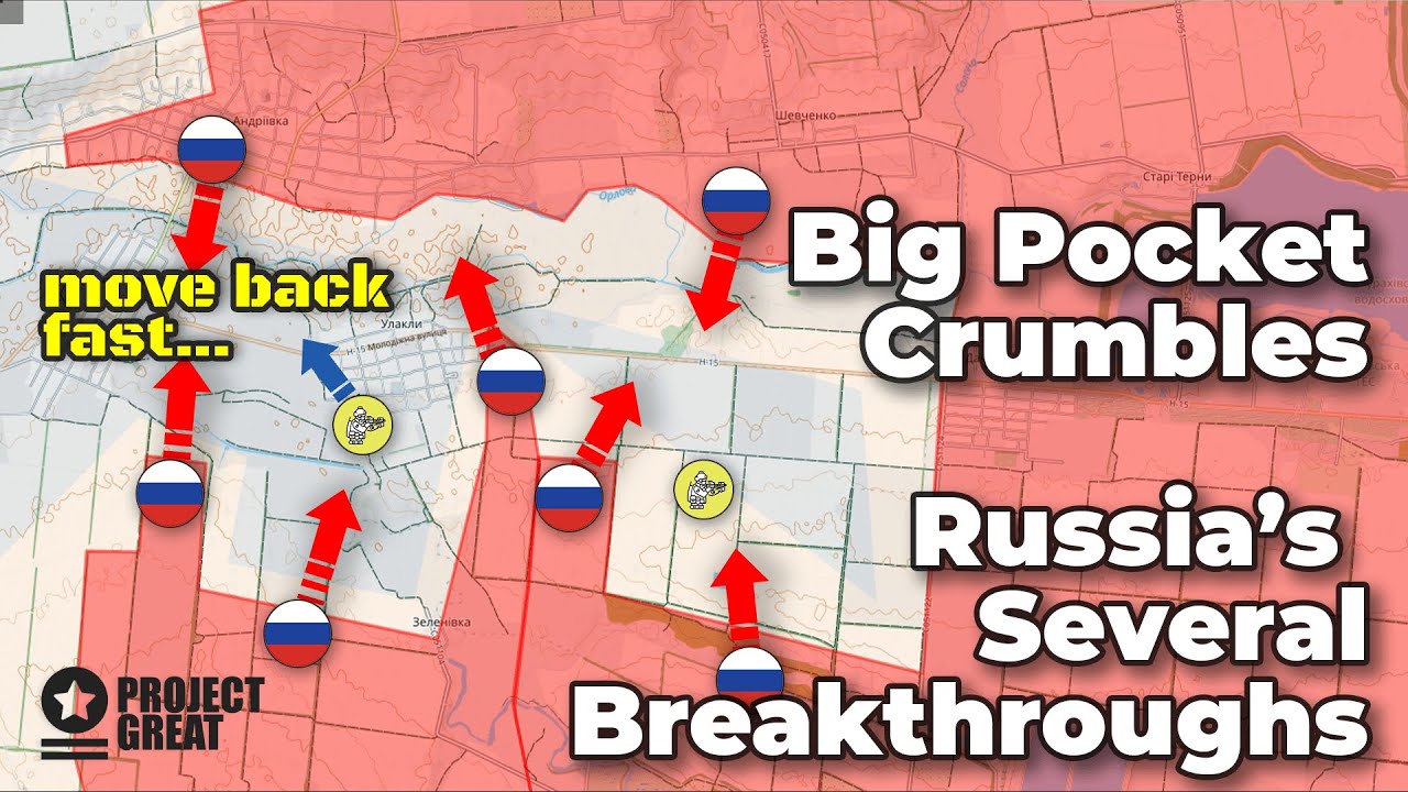 Big Pocket Crumbles. Russia&rsquo;s Breakthroughs At Donetsk Front. Kursk Counterattack Begins.
