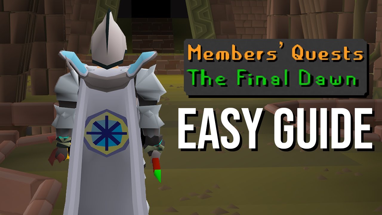 OSRS The Final Dawn Quest Guide (Fast & Simple)