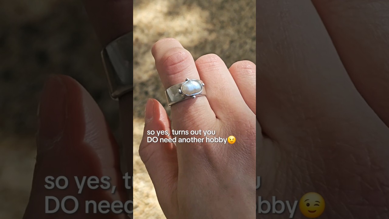 DIY Silver Clay Ring with a Pearl 
