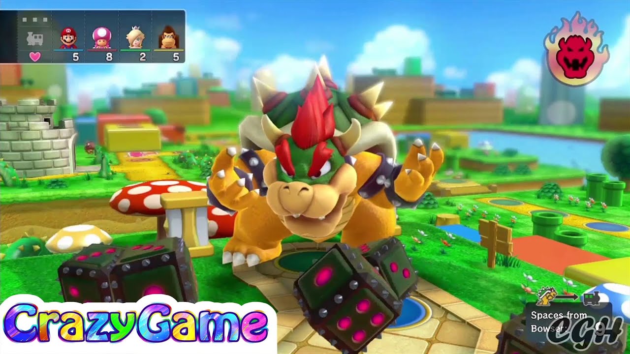 Mario Party 10 Bowser Party #23 Mushroom Park (Team Bowser)