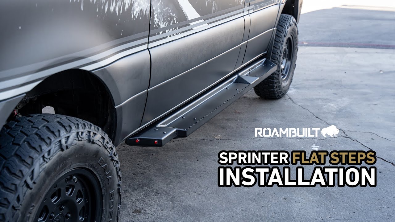 2007+ Mercedes Sprinter Flat Steps - Installation