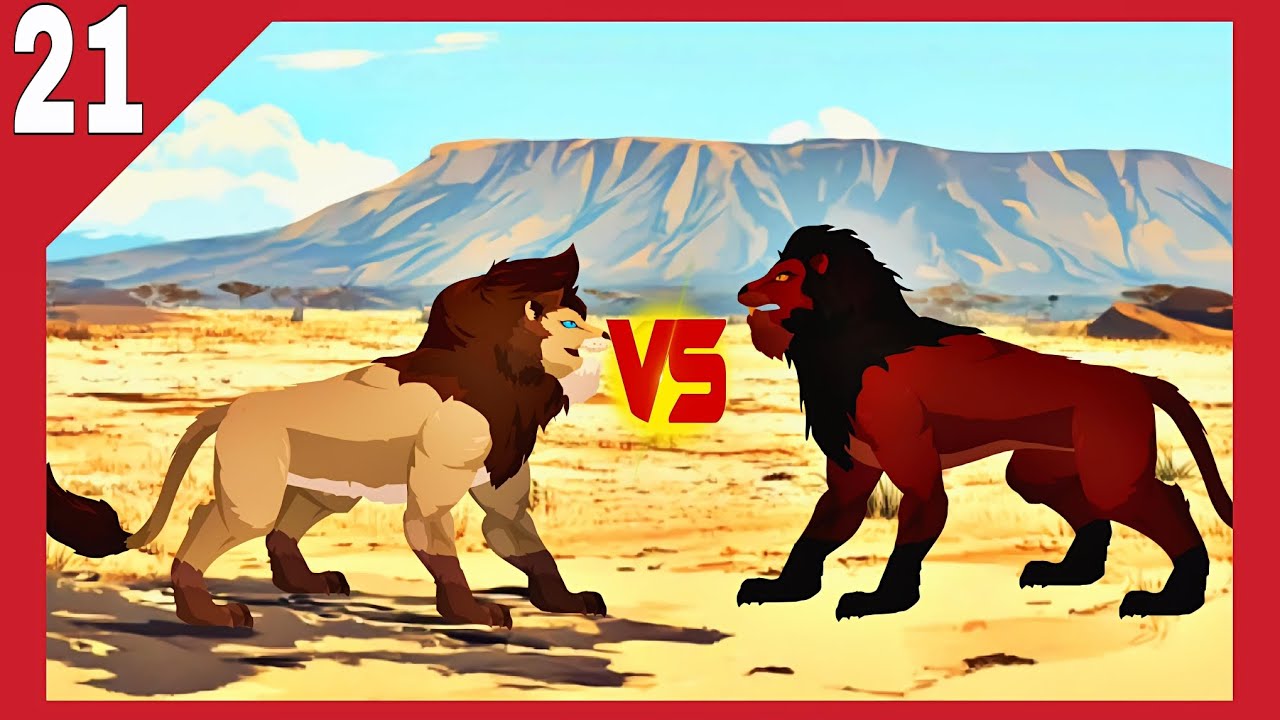 Lion vs Sleek Lion | Who Is the Real King? 🦁🔥