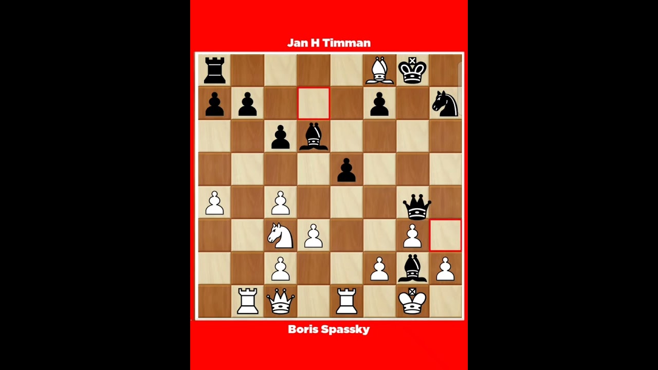 Boris Spassky vs Jan H Timman √ Tournament Cand cat 14 Montpellier France, 1984.
