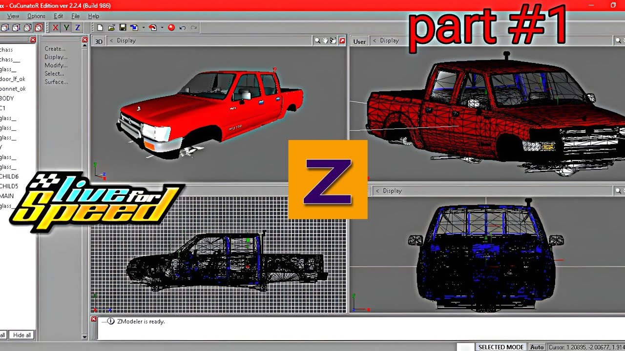 How to make mod for LFS |part 1 #lfsmods #liveforspeed #viralvideos