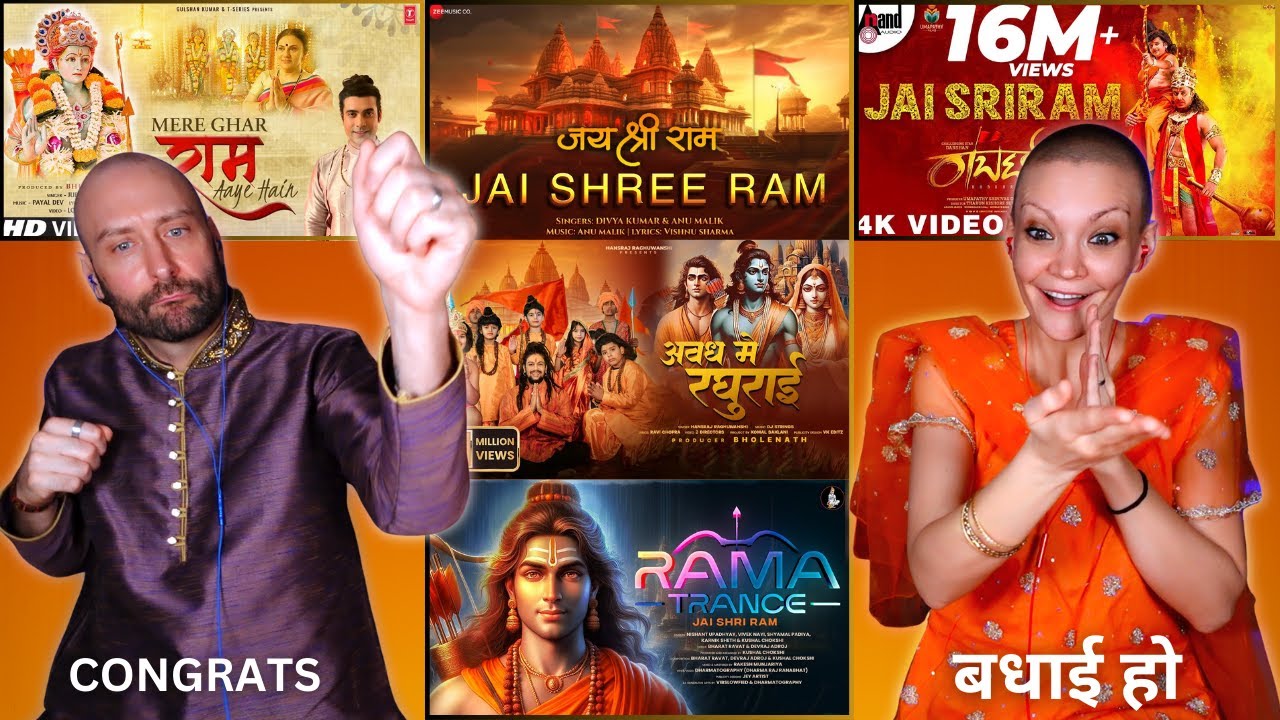 Ayodhya’s Ram Mandir Songs REACTION by Foreigners | Indian Devotional Songs