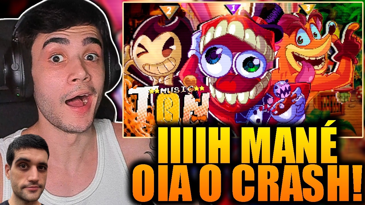 REACT | Lunáticos 4 - Bendy, Caine e Crash | @PapyrusDaBatata