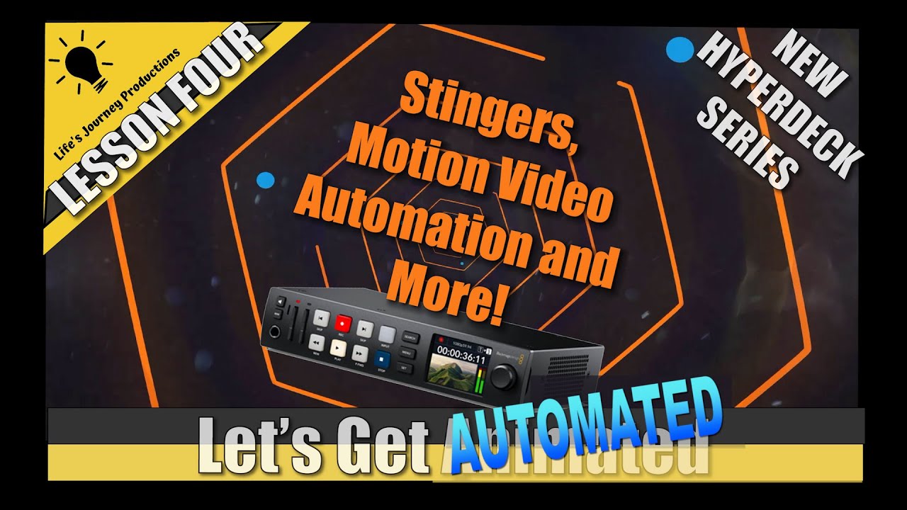 HyperDeck Studio HD Plus: автоматизация видео, заставок и графики: урок четвертый