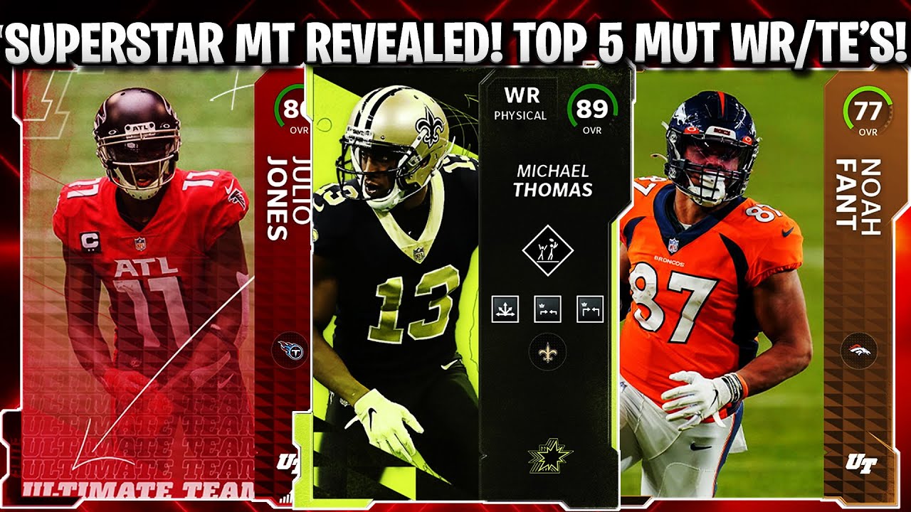 SUPERSTAR MICHAEL THOMAS REVEALED! TOP 5 MUT 22 WR/TE REVEALED AND MORE! | MADDEN 22